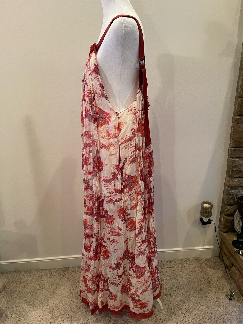 NWOT Free People Tropical Toile Maxi Dress - Picture 4 of 14